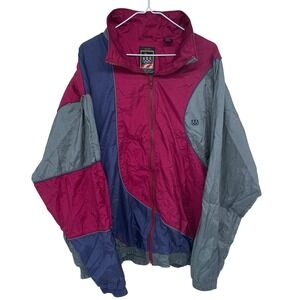 Vintage Colorblock JCPenney USA Olympics‎ Nylon Windbreaker Jacket 2XL